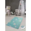 Covor antiderapant pentru copii Stars Blue 150x200 cm