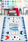 Covor de bucatarie antiderapant 80x150 cm Le Poisson