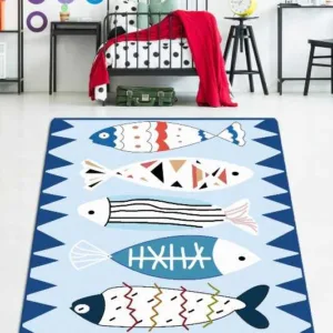 Covor de bucatarie antiderapant 80x150 cm Le Poisson
