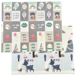 Covor din spuma XPE pliabil cu doua fete 180x200cm NiceKids City