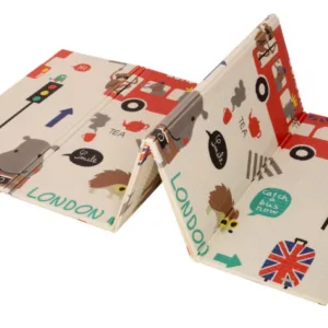 Covor din spuma XPE pliabil cu doua fete LondonAminals 180x200cm