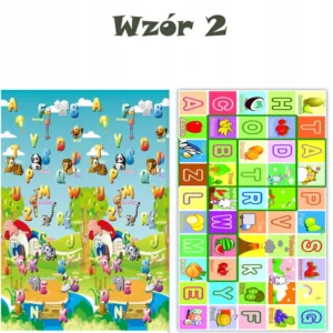 Covor din spuma pliabil cu doua fete 200x180 cm Farm Animals