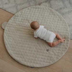 Covor pentru joaca cu urechi Catifea Royal Baby Sand 120 cm