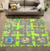 Covor puzzle din spuma EVA 90x90cm City Circuit