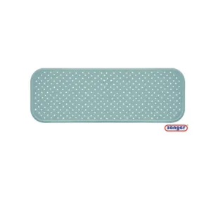 Covoras antiderapant cada cu ventuze pentru fixare 96x34 cm bleu