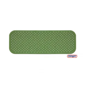 Covoras antiderapant cada cu ventuze pentru fixare verde 96x34 cm