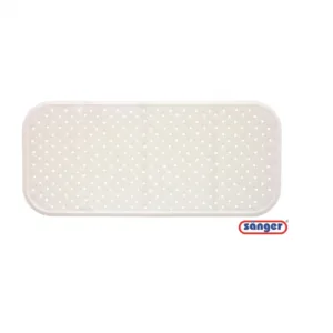 Covoras antiderapant de cada cu ventuze 76x34 cm alb