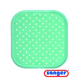 Covoras antiderapant de dus cu ventuze pentru fixare 56x56 cm verde menta