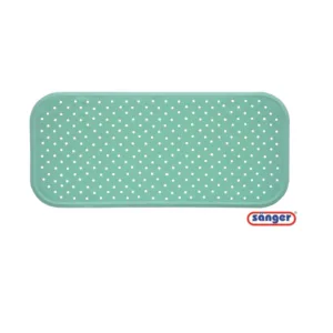 Covoras antiderapant pentru cada cu ventuze 76x34 cm verde menta