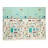Covoras de joaca PetiteMars reversibil 197 x 147 x 1 cm oras multicolor