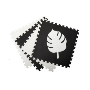 Covoras de joaca puzzle Momi Feli 120x120 cm black