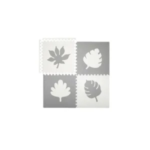 Covoras de joaca puzzle Momi Feli 120x120 cm grey