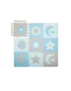 Covoras de joaca puzzle Momi Nebe 93 x 93 cm Blue