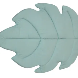 Covoras de joaca termic Amy pliabil din bumbac si umplutura antialergica BabySoft Salvia Frunza 150x105x5cm