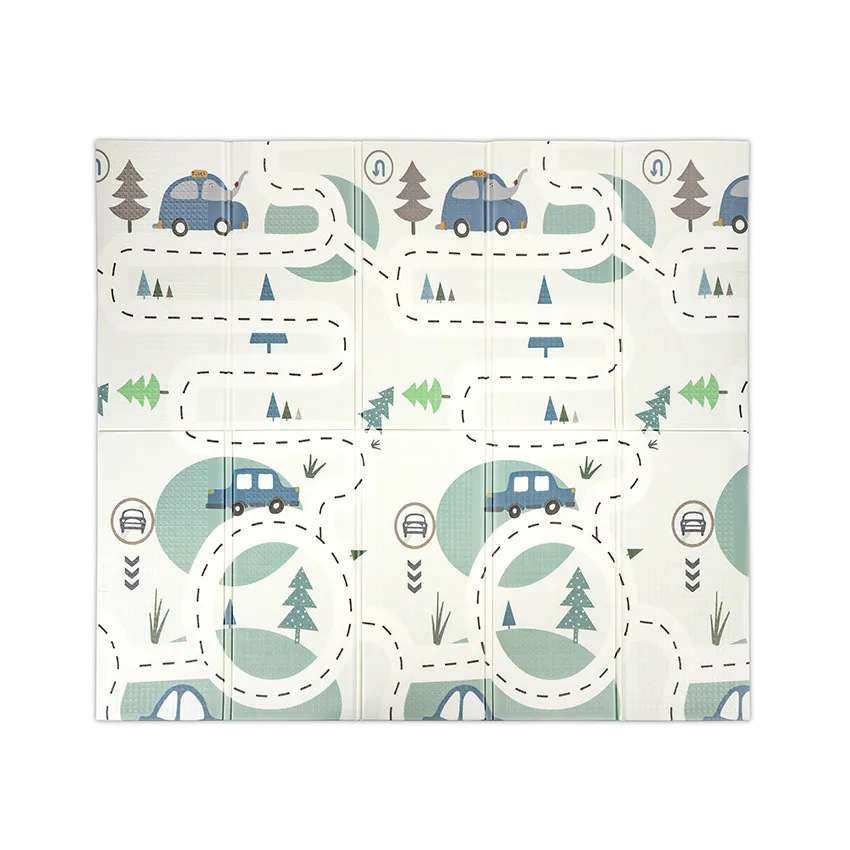 Covoras de joaca termic pentru copii Funny City Stars din spuma XPE