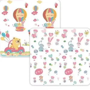 Covoras din spuma XPE pliabil cu doua fete 200x180 cm Nichiduta BearBalloons