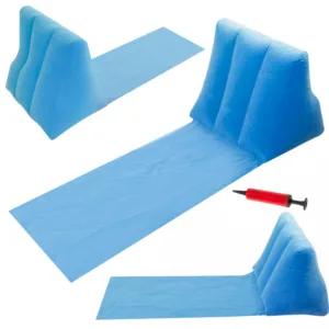 Covoras gonflabil pentru plaja cu spatar Blue