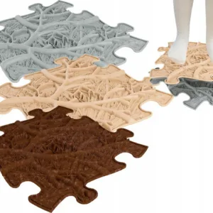 Covoras ortopedic senzorial puzzle set Roots