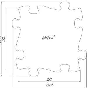 Covoras ortopedic senzorial puzzle set pentru bebelusi Muffik