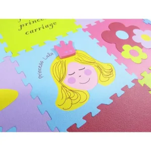 Covoras puzzle Babygreat Printesa din taramul fermecat 92x92 cm 13mm GB-MPS129