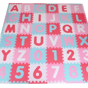 Covoras puzzle colorat