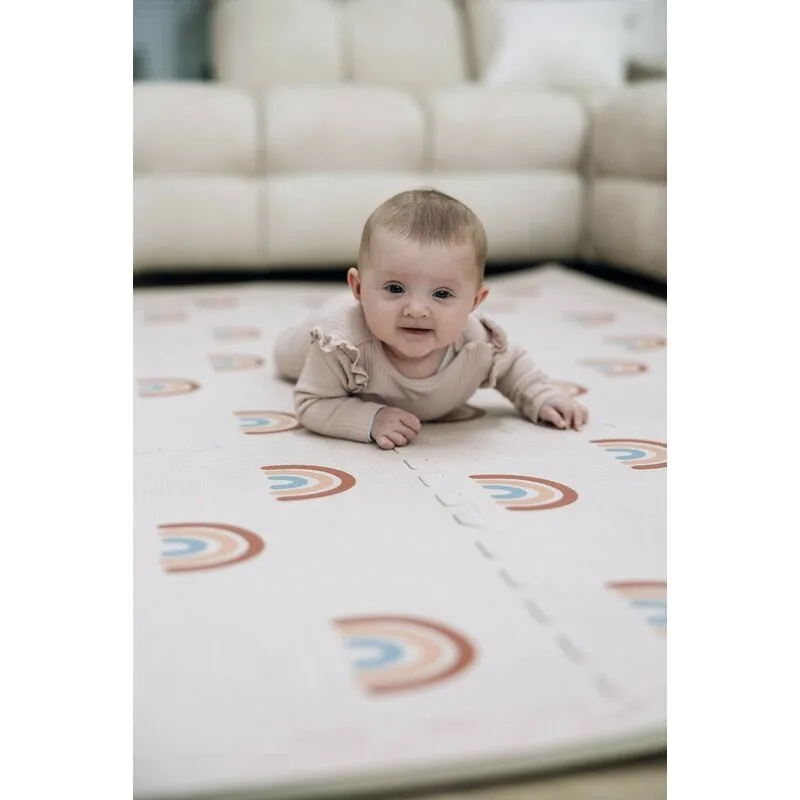 Covoras puzzle pentru copii Free2Play Rainbow din spuma 121x178.5 cm