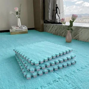 Covoras puzzle pufos 61.5x61.5x1.7 cm