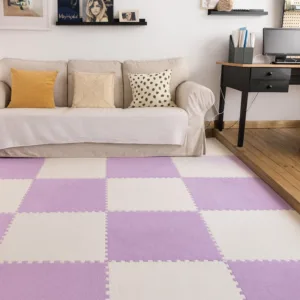 Covoras puzzle pufos 61.5x61.5x1.7  cm