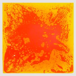 Covoras tip puzzle pentru copii Car Boy Safety Liquid Floor portocaliu 50x50 cm