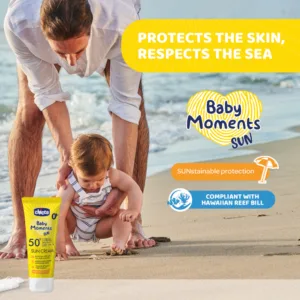 Crema protectie solara Chicco Baby Moments SPF 50+ 75 ml 0 luni+