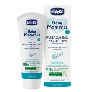 Crema reparatoare Chicco Baby Moments impotriva iritatiilor de la scutec 0luni+