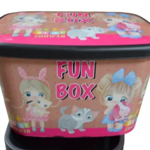 Cutie depozitare jucarii pentru camera fetitei FunBox papusi 50 litri