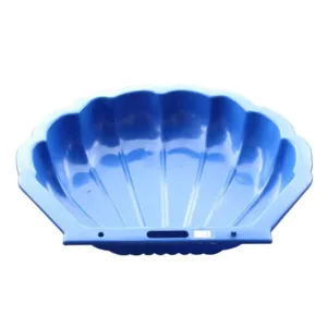Cutie ladita de nisip sau apa tip scoica pentru copii 108 x 80 cm albastra