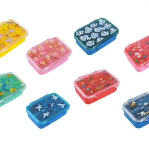Cutie pentru alimente cu separator si tacamuri rechini