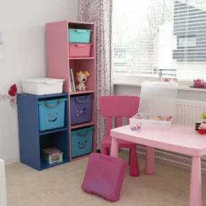 Cutie pentru jucarii copii Happy C cu capac albastru