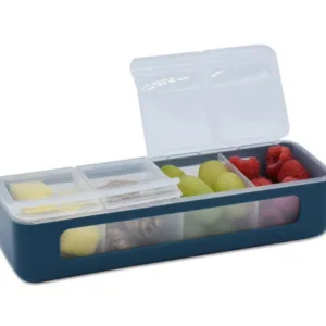Cutie snack cu 4 compartimente Melii Luxe Blue