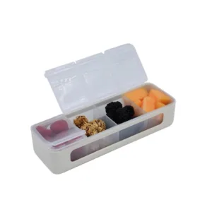 Cutie snack cu 4 compartimente Melii Luxe Ivory