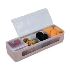 Cutie snack cu 4 compartimente Melii Luxe Pink