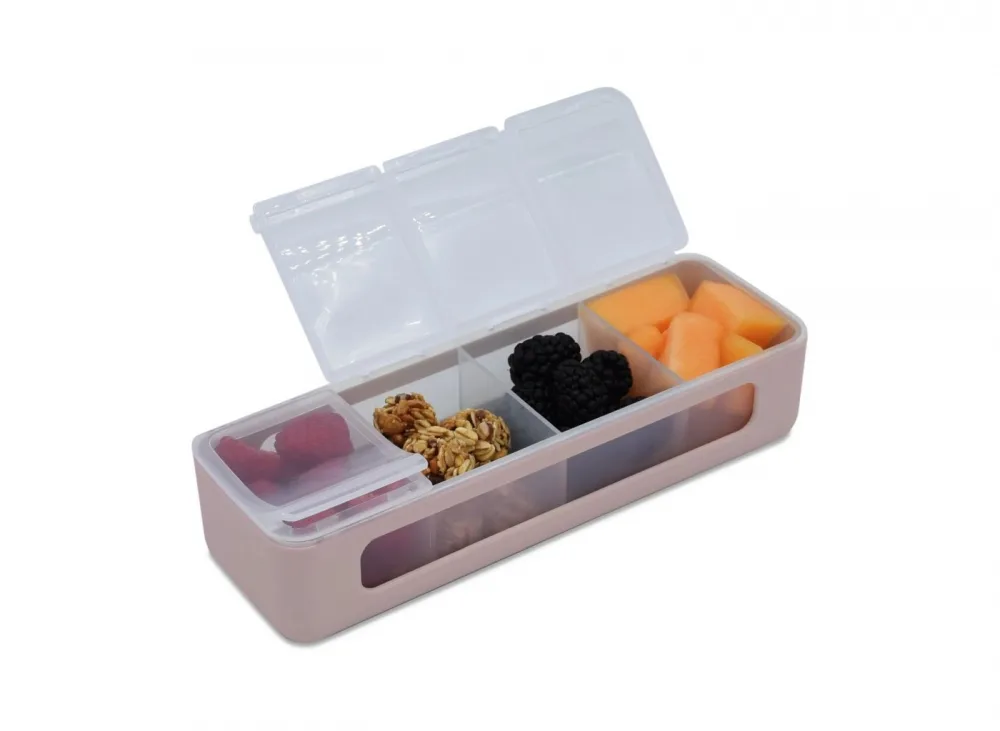 Cutie snack cu 4 compartimente Melii Luxe Pink