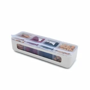 Cutie snack cu 4 compartimente Melii ivory