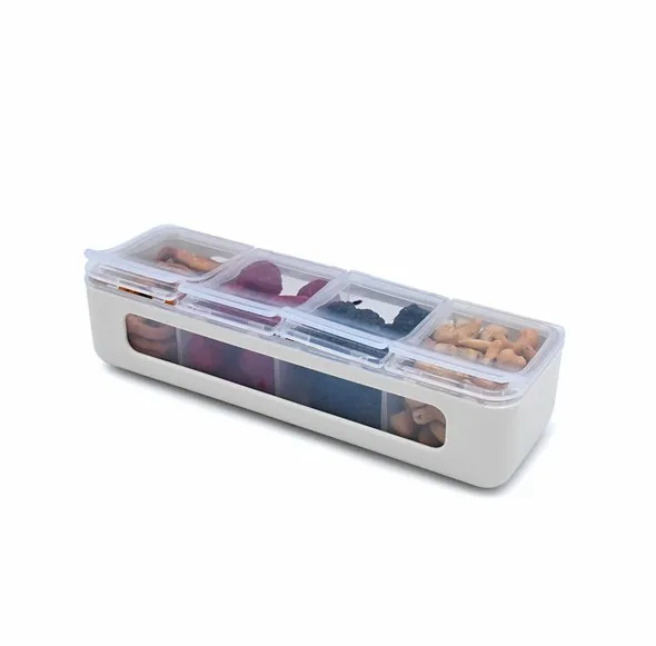 Cutie snack cu 4 compartimente Melii ivory