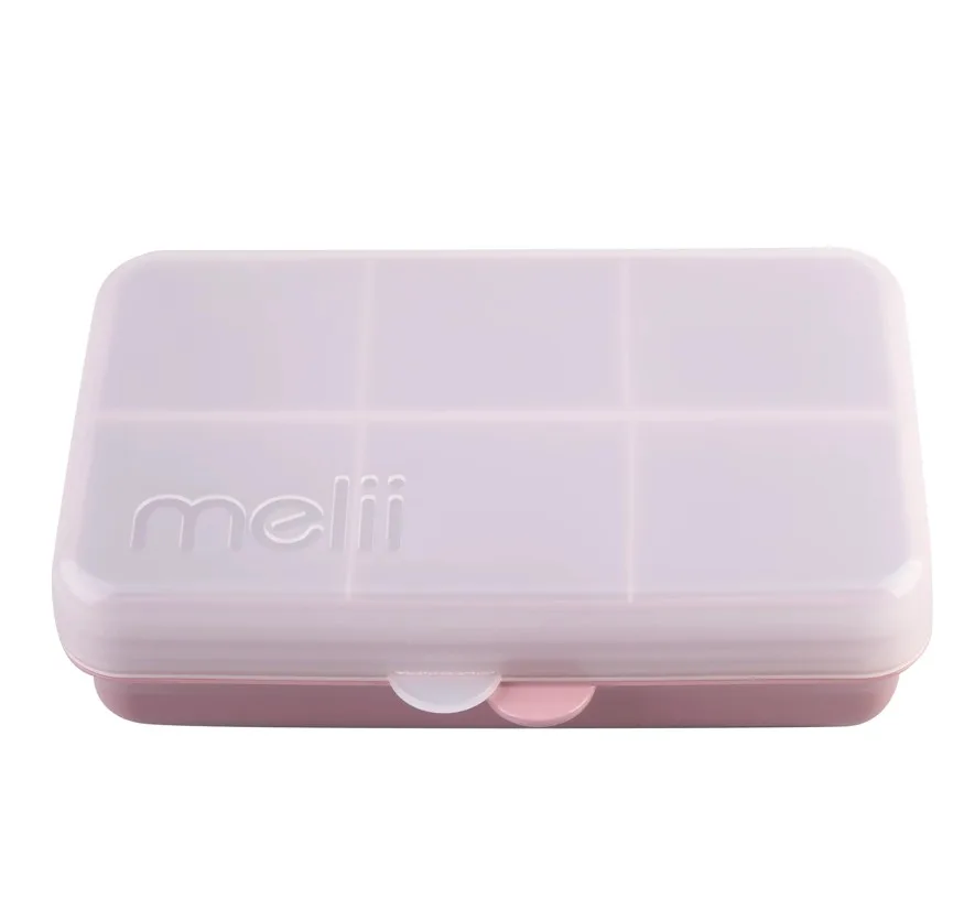 Cutie snack cu 6 compartimente Melii luxe pink