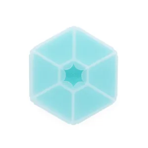 Cutie snack hexagon snackle cu 6 compartimente Melii blue
