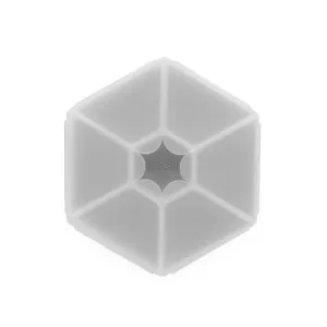 Cutie snack hexagon snackle cu 6 compartimente Melii grey