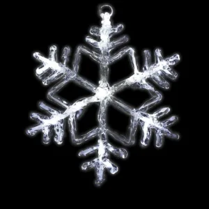 Decor fereastra cu led-uri Home fulg de zapada