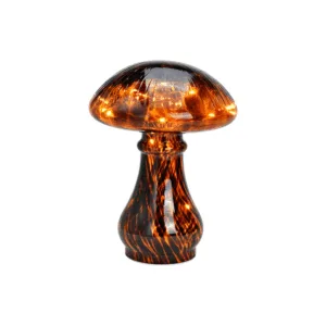 Decoratiune Ciuperca maro cu leduri
