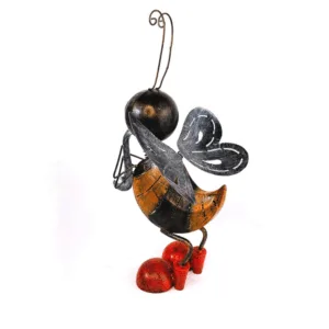 Decoratiune metalica gradina Albina cu saxofon