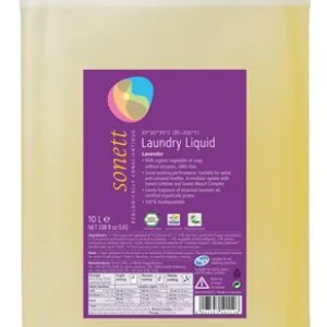 Detergent ecologic lichid pentru rufe albe si colorate Lavanda 10L Sonett