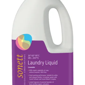 Detergent ecologic lichid pentru rufe albe si colorate cu lavanda 2L Sonett