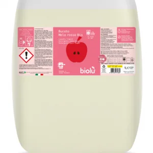 Detergent lichid pentru rufe albe si colorate cu mere rosii ecologic 20l Biolu